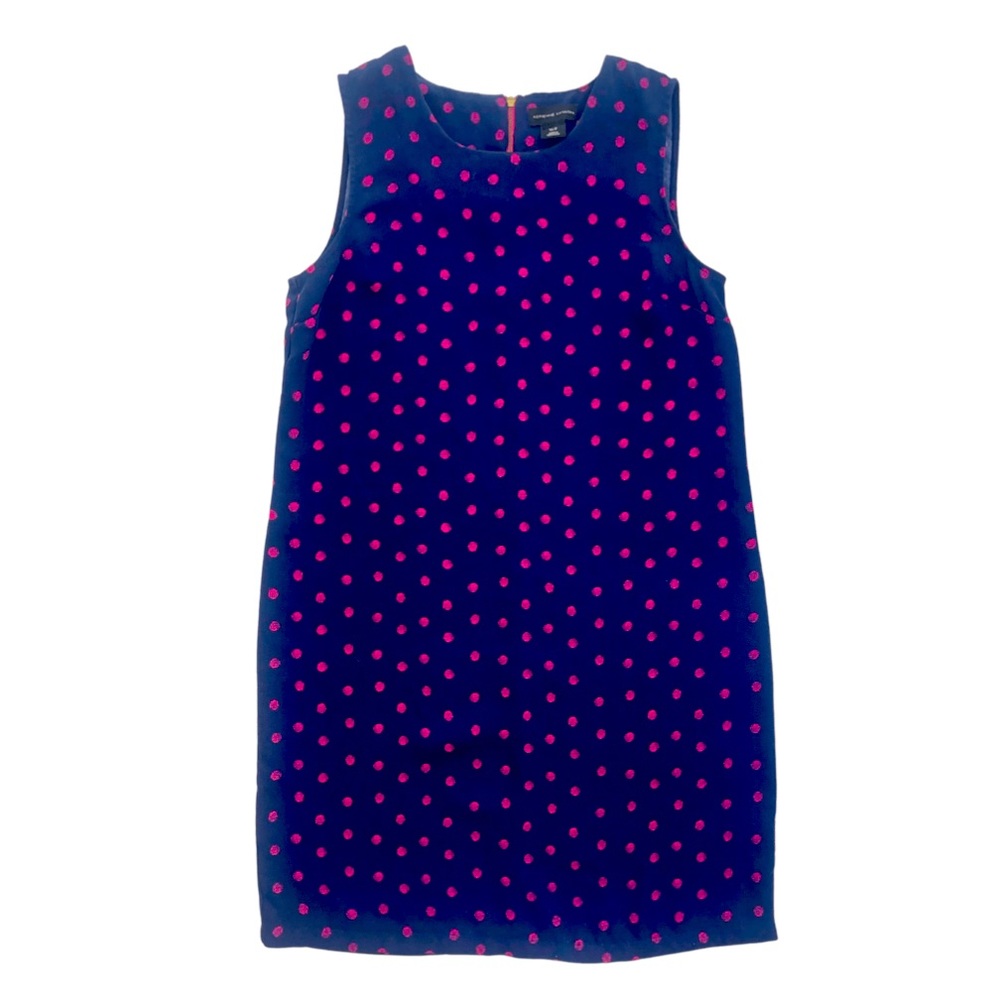 Pink & Navy Dot Dress